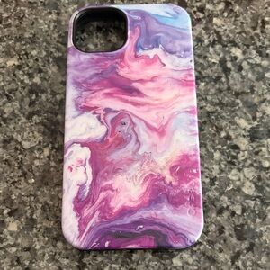 Vibrant Swirl Phone Case - Purple and Pink